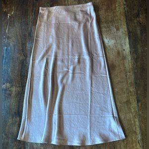 NWOT Madewell Midi Satin Slip Skirt